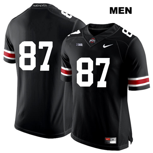 Ohio State Buckeyes Men's Ellijah Gardiner #87 White Number Black Authentic Nike No Name College NCAA Stitched Football Jersey ZU19M06RG